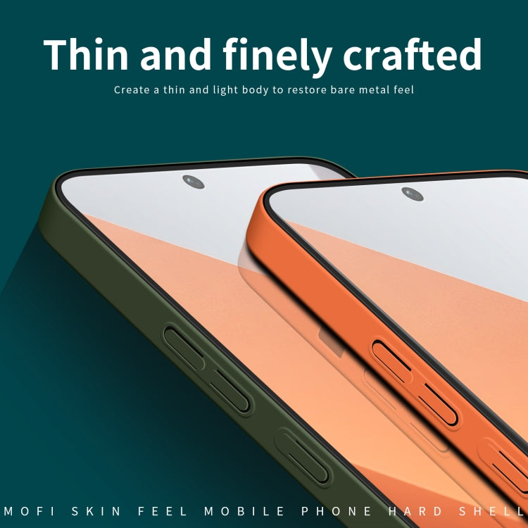 For Xiaomi Redmi Note 13 Pro+ MOFI Qin Series Skin Feel All-inclusive PC Phone Case(Black)