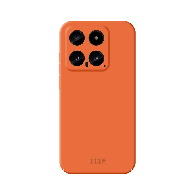 For Xiaomi 14 MOFI Qin Series Skin Feel All-inclusive PC Phone Case(Orange)