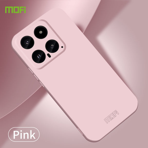 For Xiaomi 14 MOFI Qin Series Skin Feel All-inclusive PC Phone Case(Pink)