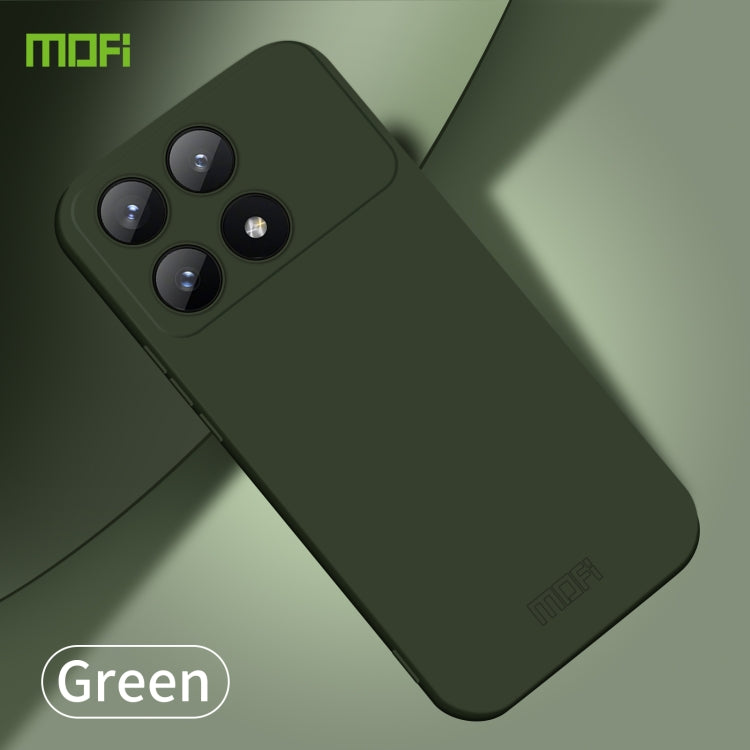For Xiaomi Redmi K70E MOFI Qin Series Skin Feel All-inclusive PC Phone Case(Green)