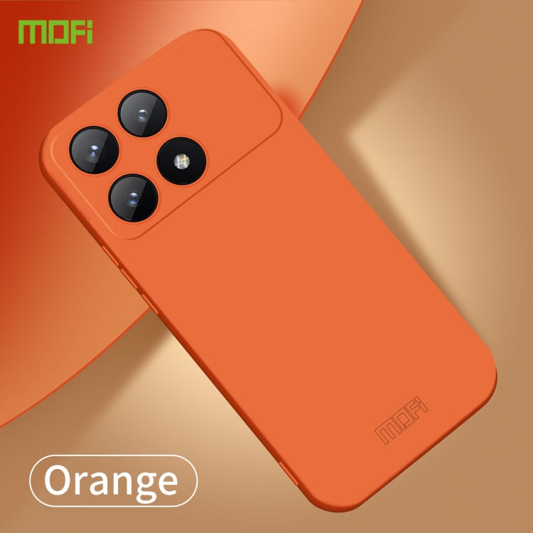 For Xiaomi Redmi K70E MOFI Qin Series Skin Feel All-inclusive PC Phone Case(Orange) - K70E Cases by MOFI | Online Shopping South Africa | PMC TechLife | Buy Now Pay Later Mobicred