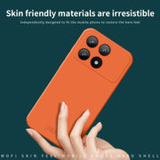 For Xiaomi Redmi K70E MOFI Qin Series Skin Feel All-inclusive PC Phone Case(Orange)