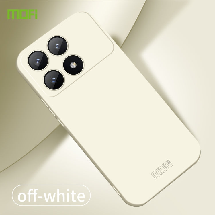 For Xiaomi Redmi K70E MOFI Qin Series Skin Feel All-inclusive PC Phone Case(Beige) - K70E Cases by MOFI | Online Shopping South Africa | PMC TechLife