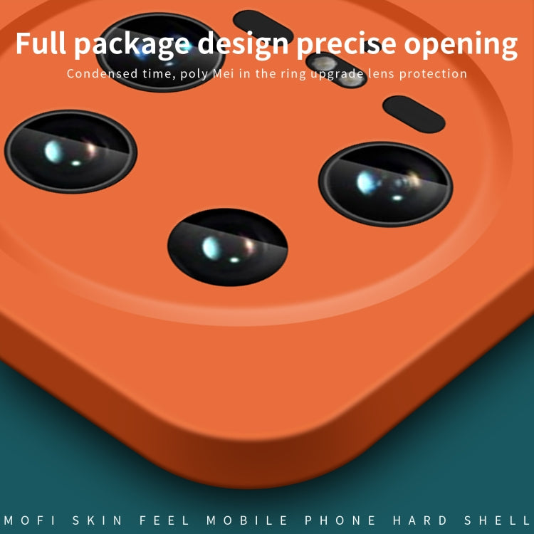 For Xiaomi 14 Ultra MOFI Qin Series Skin Feel All-inclusive PC Phone Case(Orange) - 14 Ultra Cases by MOFI | Online Shopping South Africa | PMC Jewellery | Buy Now Pay Later Mobicred