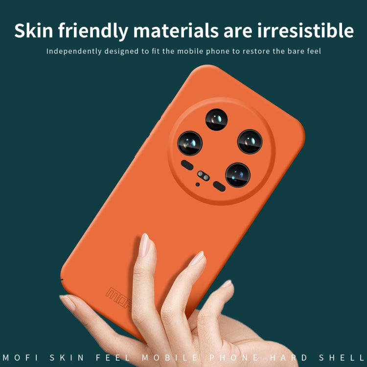 For Xiaomi 14 Ultra MOFI Qin Series Skin Feel All-inclusive PC Phone Case(Orange) - 14 Ultra Cases by MOFI | Online Shopping South Africa | PMC Jewellery | Buy Now Pay Later Mobicred