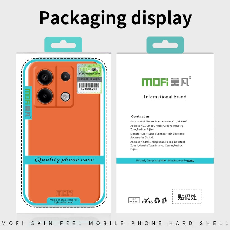 For Xiaomi 14 Ultra MOFI Qin Series Skin Feel All-inclusive PC Phone Case(Orange) - 14 Ultra Cases by MOFI | Online Shopping South Africa | PMC Jewellery | Buy Now Pay Later Mobicred