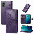 For Motorola Moto G 2024 Mandala Flower Embossed Leather Phone Case(Purple) - Motorola Cases by PMC Jewellery | Online Shopping South Africa | PMC Jewellery | Buy Now Pay Later Mobicred