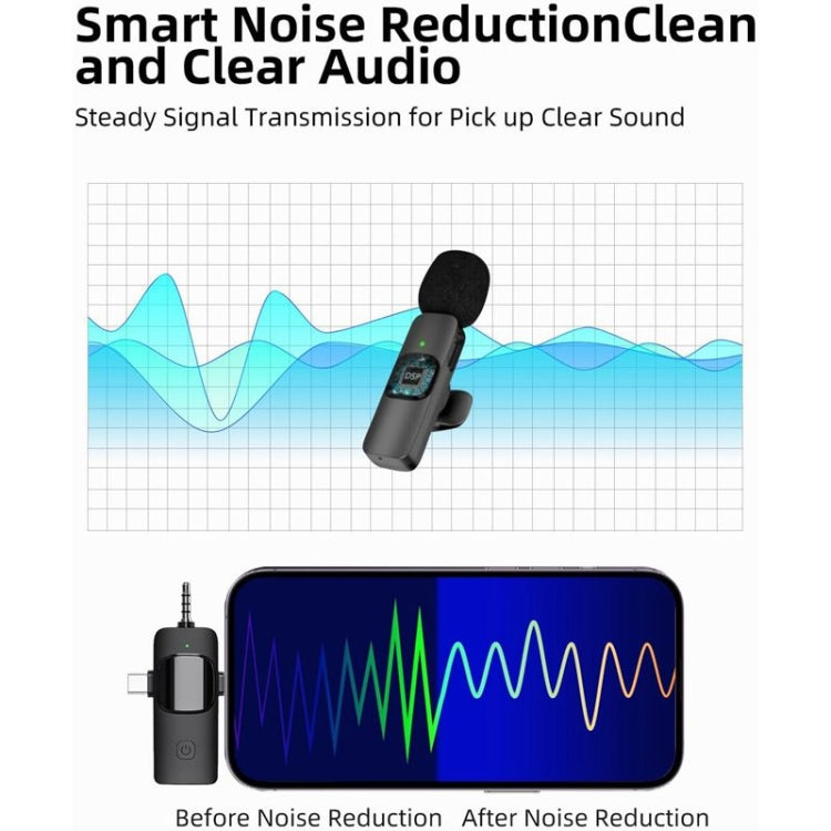 2 in 1 Wireless Lavalier Microphones for iPhone / Android - Microphone by PMC TechLife | Online Shopping South Africa | PMC TechLife | Buy Now Pay Later Mobicred