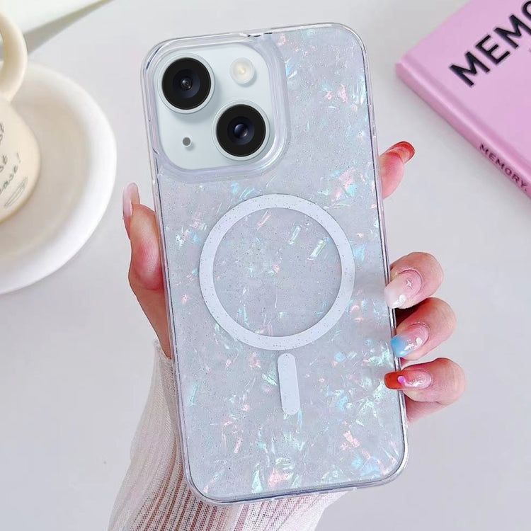 For iPhone 15 Shell Texture MagSafe TPU Phone Case(Dazzling) - iPhone 15 Cases by PMC TechLife | Online Shopping South Africa | PMC TechLife