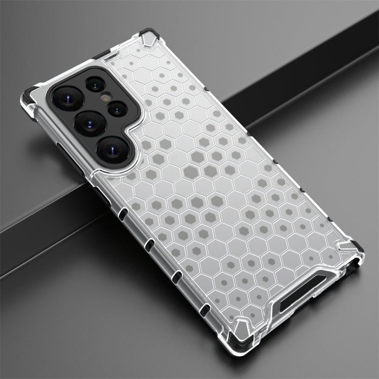 For Samsung Galaxy S24 Ultra 5G Shockproof Honeycomb Phone Case(White) - Galaxy S24 Ultra 5G Cases by PMC TechLife | Online Shopping South Africa | PMC TechLife