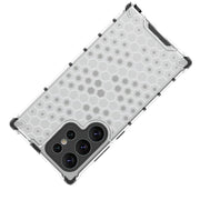 For Samsung Galaxy S24 Ultra 5G Shockproof Honeycomb Phone Case(Red)