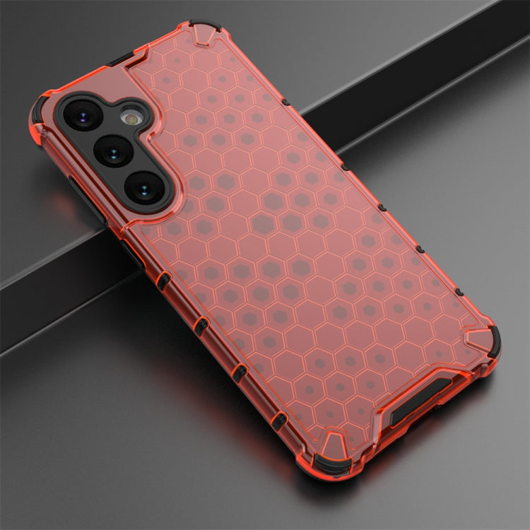 For Samsung Galaxy S24+ 5G Shockproof Honeycomb Phone Case(Red) - Galaxy S24+ 5G Cases by PMC TechLife | Online Shopping South Africa | PMC TechLife | Buy Now Pay Later Mobicred