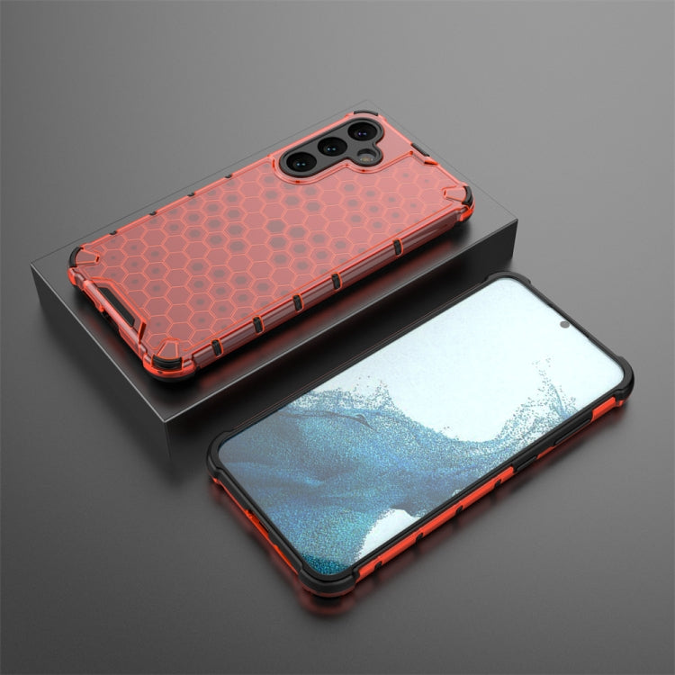 For Samsung Galaxy S24+ 5G Shockproof Honeycomb Phone Case(Red) - Galaxy S24+ 5G Cases by PMC TechLife | Online Shopping South Africa | PMC TechLife | Buy Now Pay Later Mobicred