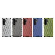 For Samsung Galaxy S24 5G Shockproof Honeycomb Phone Case(Black)