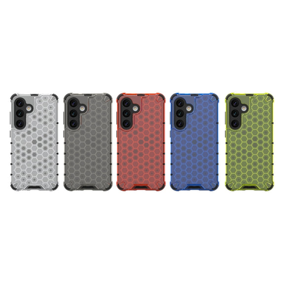 For Samsung Galaxy S24 5G Shockproof Honeycomb Phone Case(Black)