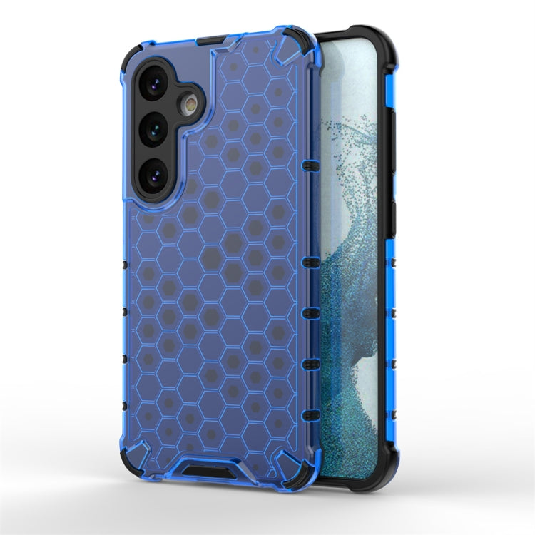 For Samsung Galaxy S24 5G Shockproof Honeycomb Phone Case(Blue) - Galaxy S24 5G Cases by PMC TechLife | Online Shopping South Africa | PMC TechLife