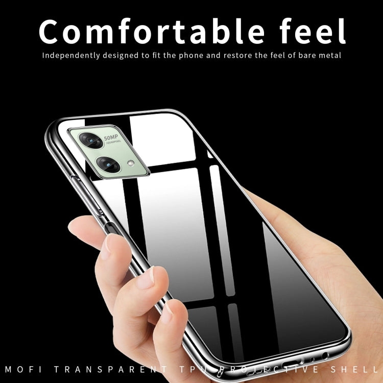 For Motorola Moto G84 MOFI Ming Series Ultra-thin TPU Phone Case(Transparent) - Motorola Cases by MOFI | Online Shopping South Africa | PMC TechLife