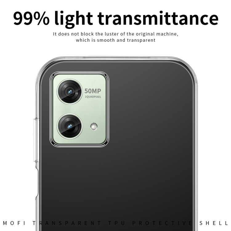 For Motorola Moto G84 MOFI Ming Series Ultra-thin TPU Phone Case(Transparent) - Motorola Cases by MOFI | Online Shopping South Africa | PMC TechLife