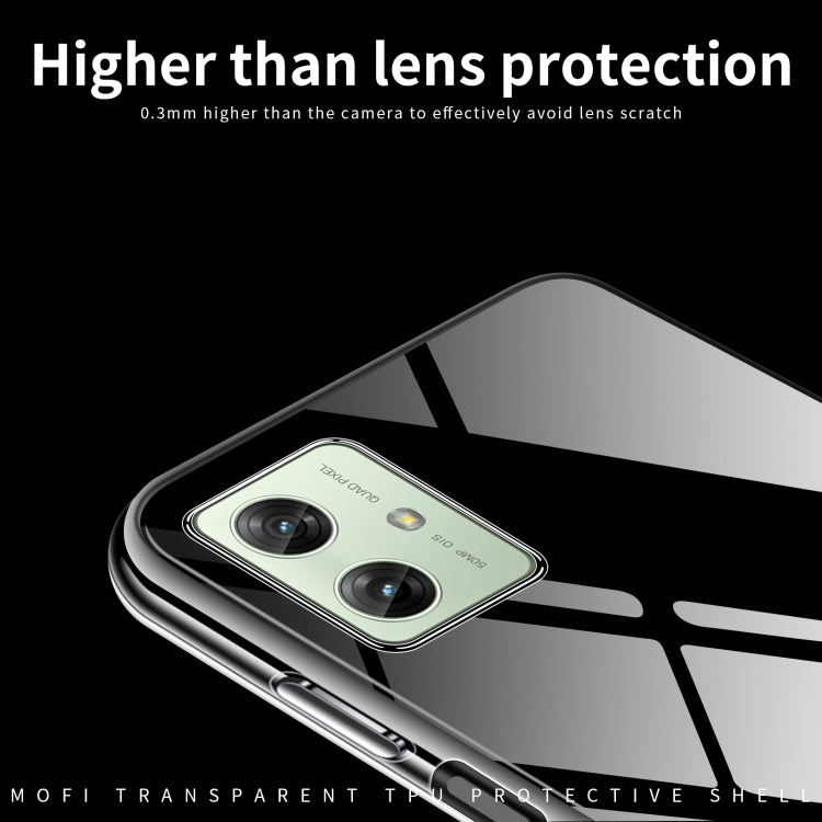 For Motorola Moto G54 MOFI Ming Series Ultra-thin TPU Phone Case(Transparent) - Motorola Cases by MOFI | Online Shopping South Africa | PMC TechLife