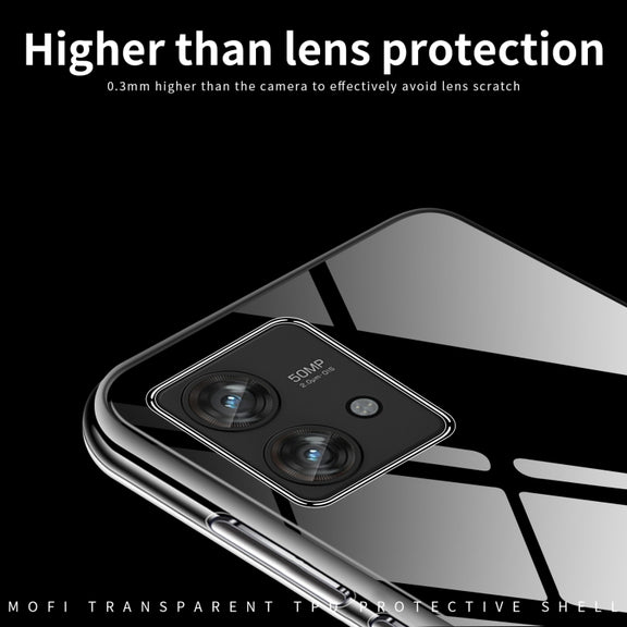 For Motorola Edge 40 5G MOFI Ming Series Ultra-thin TPU Phone Case(Transparent)