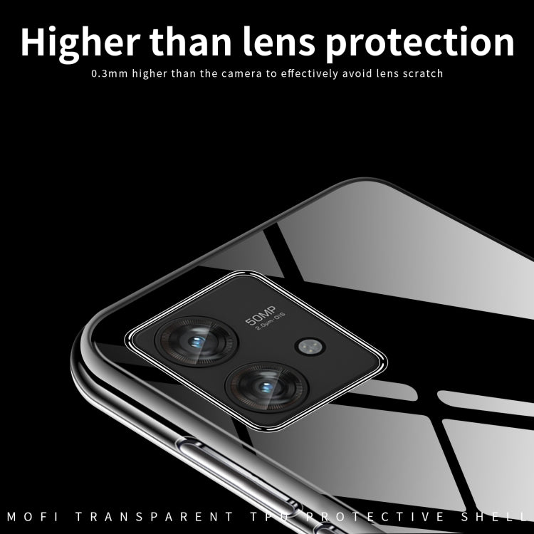 For Motorola Edge 40 5G MOFI Ming Series Ultra-thin TPU Phone Case(Transparent)