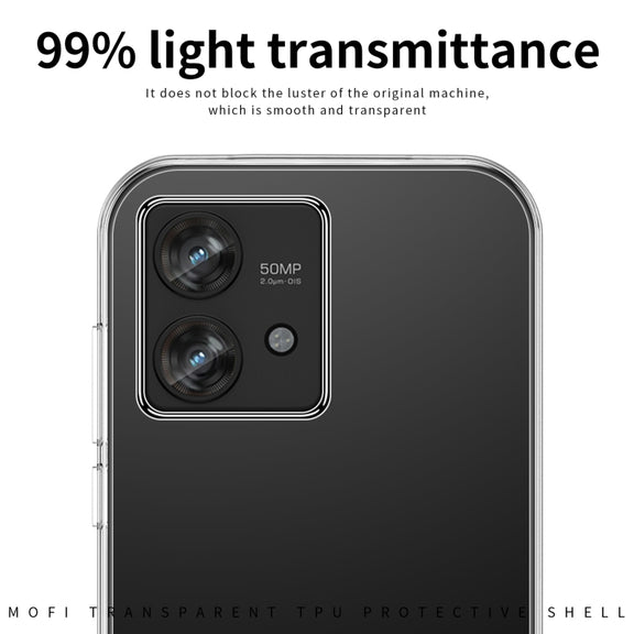 For Motorola Edge 40 5G MOFI Ming Series Ultra-thin TPU Phone Case(Transparent)