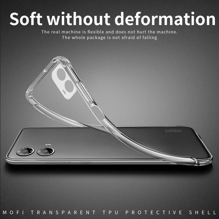 For Motorola Moto G34 MOFI Ming Series Ultra-thin TPU Phone Case(Transparent) - Motorola Cases by MOFI | Online Shopping South Africa | PMC TechLife