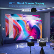Y7 Portable HD Projector Media Player(UK Plug)