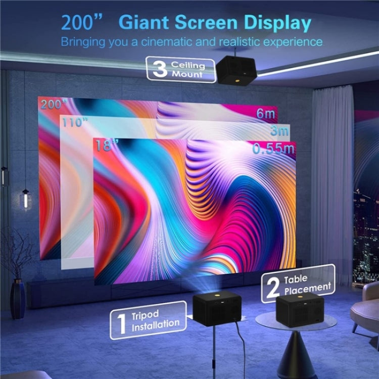 Y7 Portable HD Projector Media Player(UK Plug)