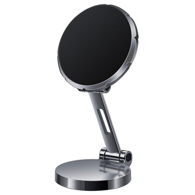 G158 360-Degree Rotating Metal Phone Stand Dashboard Folding Magnetic Car Mount(Gray) - Car Holders by PMC TechLife | Online Shopping South Africa | PMC TechLife | Buy Now Pay Later Mobicred