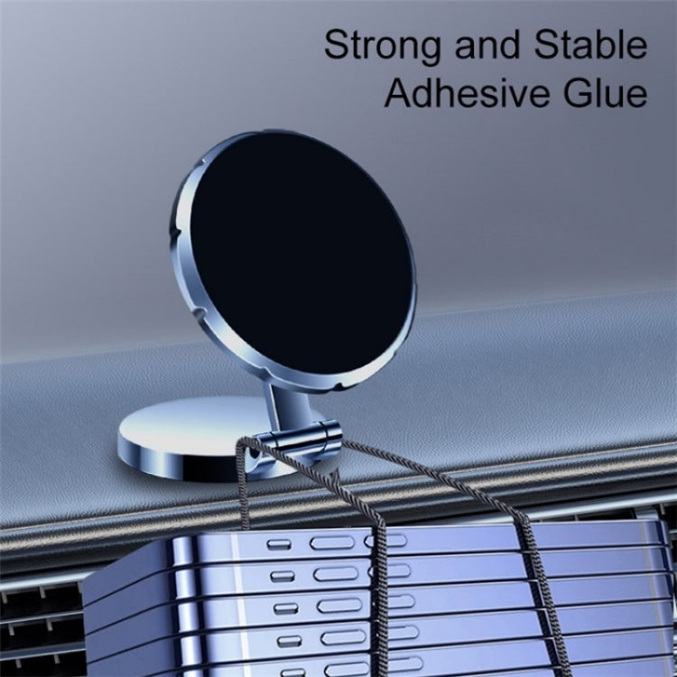 G158 360-Degree Rotating Metal Phone Stand Dashboard Folding Magnetic Car Mount(Silver) - free shipping - PMC TechLife - Order now!