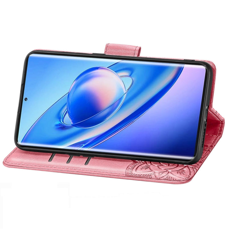 For Blackview A200 Pro Butterfly Love Flower Embossed Leather Phone Case(Pink) - More Brand by PMC TechLife | Online Shopping South Africa | PMC TechLife