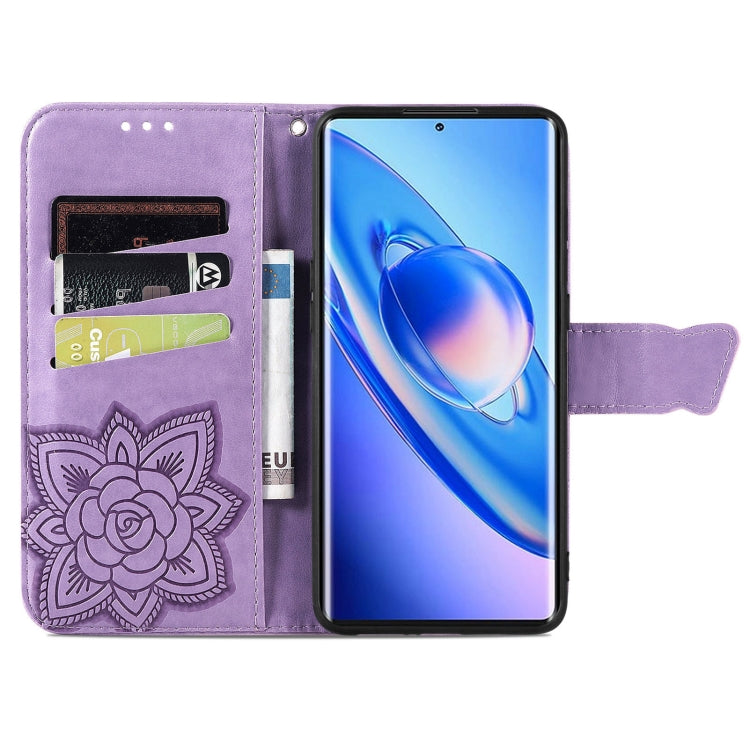 For Blackview A200 Pro Butterfly Love Flower Embossed Leather Phone Case(Lavender) - More Brand by PMC TechLife | Online Shopping South Africa | PMC TechLife