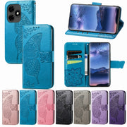 For Blackview A200 Pro Butterfly Love Flower Embossed Leather Phone Case(Purple)
