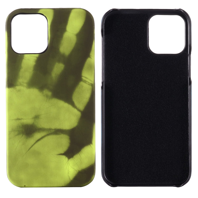 For iPhone 15 Pro Thermal Sensor Discoloration Silicone Phone Case(Black Green) - iPhone 15 Pro Cases by PMC TechLife | Online Shopping South Africa | PMC TechLife