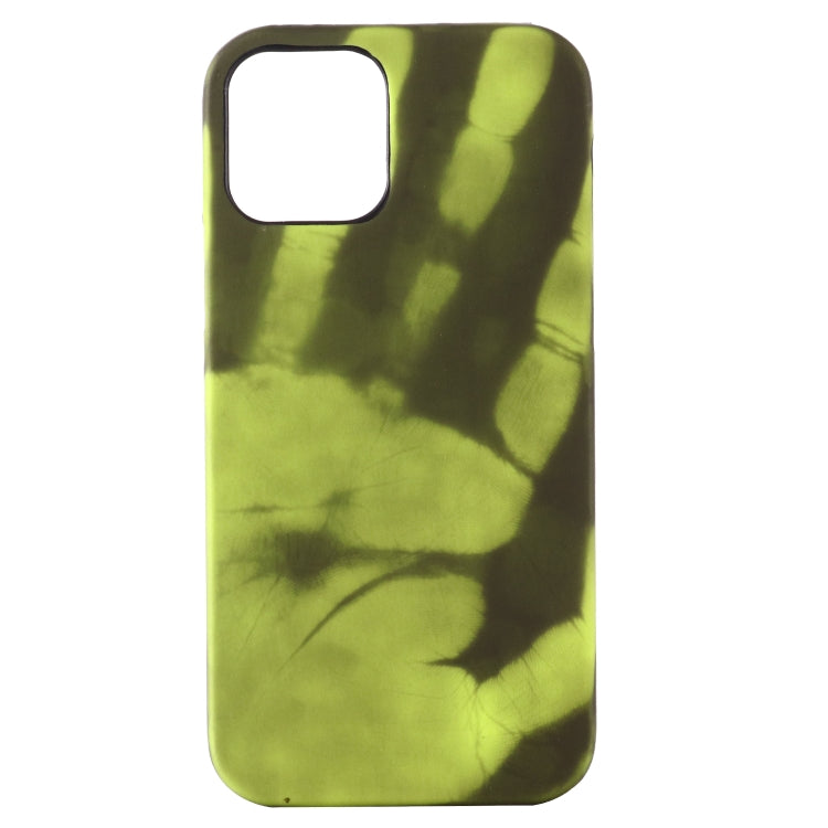 For iPhone 15 Pro Thermal Sensor Discoloration Silicone Phone Case(Black Green) - iPhone 15 Pro Cases by PMC TechLife | Online Shopping South Africa | PMC TechLife