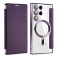For Samsung Galaxy S25 Ultra 5G Shield MagSafe RFID Anti-theft Leather Phone Case(Purple) - free shipping - PMC Jewellery - Order now!