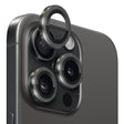 For iPhone 15 Pro / 15 Pro Max NORTHJO Camera Lens Protector Tempered Glass CD Vein Metal Ring Film(Black) - free shipping - PMC TechLife - Order now!