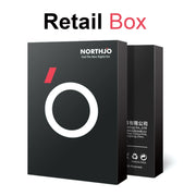 For iPhone 15 Pro / 15 Pro Max NORTHJO Camera Lens Protector Tempered Glass CD Vein Metal Ring Film(Black)