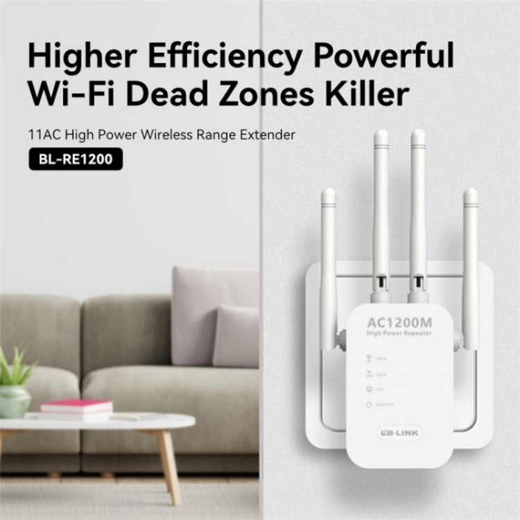 LB-LINK RE1200 1200M Dual Band WiFi Signal Amplifier Booster Wireless Repeater Extender - free shipping - PMC Jewellery - Order now!