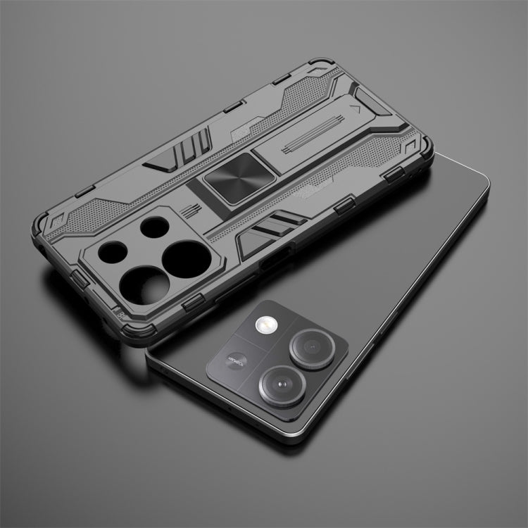 For Redmi Note 13 5G Supersonic Armor PC Hybrid TPU Phone Case(Red) - Note 13 Cases by PMC TechLife | Online Shopping South Africa | PMC TechLife | Buy Now Pay Later Mobicred