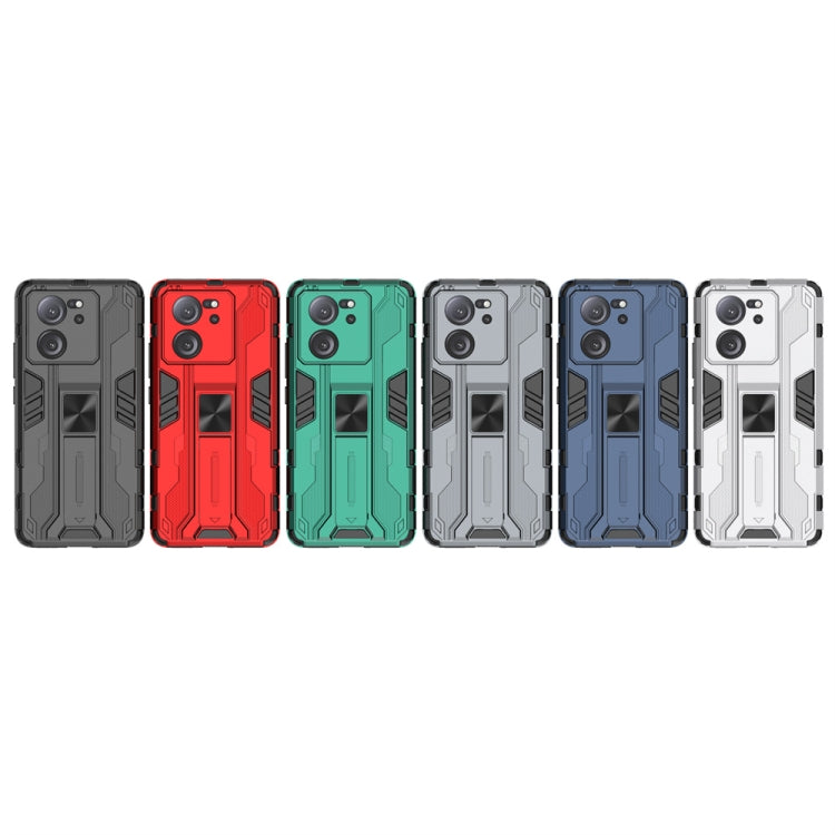 For Xiaomi 13T Supersonic Armor PC Hybrid TPU Phone Case(Black)