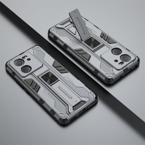 For Xiaomi 13T Supersonic Armor PC Hybrid TPU Phone Case(Grey)