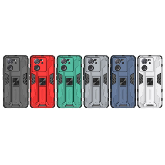 For Xiaomi 13T Pro Supersonic Armor PC Hybrid TPU Phone Case(Grey)