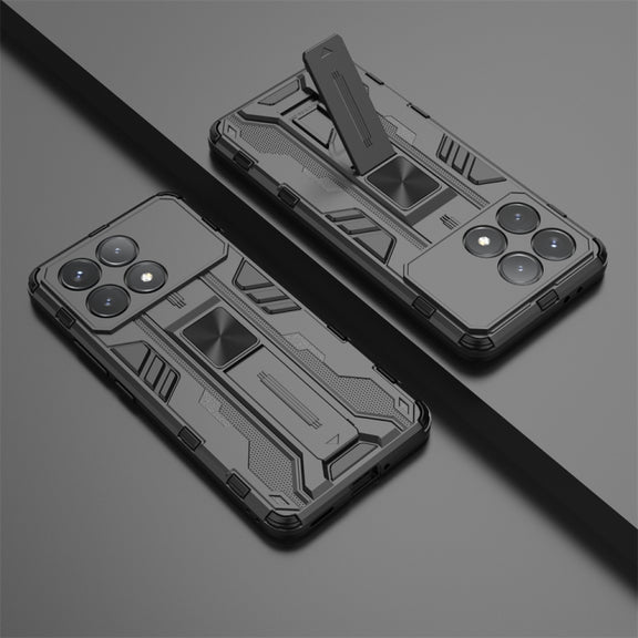 For Redmi K70 Pro Supersonic Armor PC Hybrid TPU Phone Case(Black)