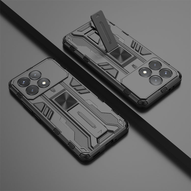 For Redmi K70 Pro Supersonic Armor PC Hybrid TPU Phone Case(Black)