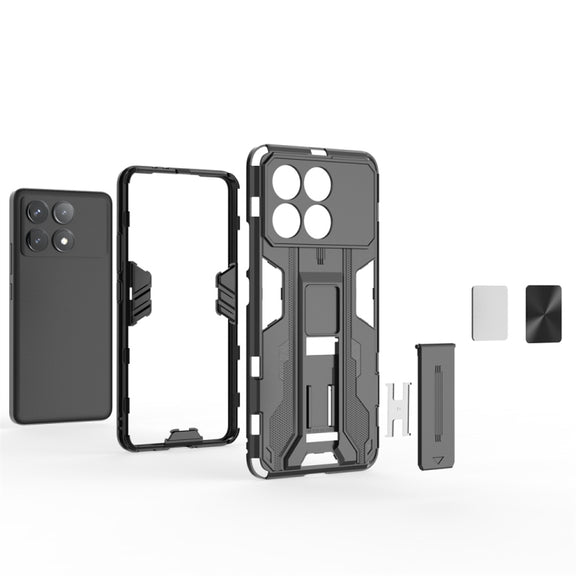 For Redmi K70 Pro Supersonic Armor PC Hybrid TPU Phone Case(Black)