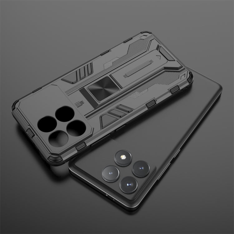 For Redmi K70 Pro Supersonic Armor PC Hybrid TPU Phone Case(Black)
