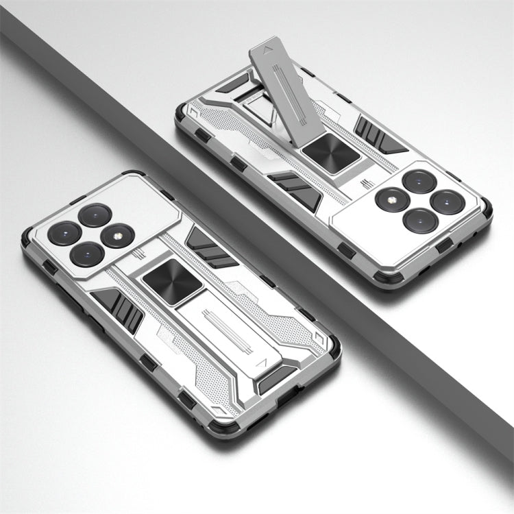 For Redmi K70E Supersonic Armor PC Hybrid TPU Phone Case(Silver) - K70E Cases by PMC TechLife | Online Shopping South Africa | PMC TechLife | Buy Now Pay Later Mobicred