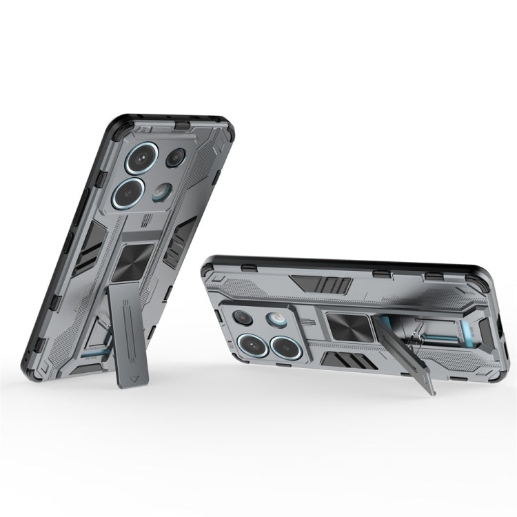For Xiaomi Poco X6 Supersonic Armor PC Hybrid TPU Phone Case(Grey) - Xiaomi Cases by PMC TechLife | Online Shopping South Africa | PMC TechLife | Buy Now Pay Later Mobicred
